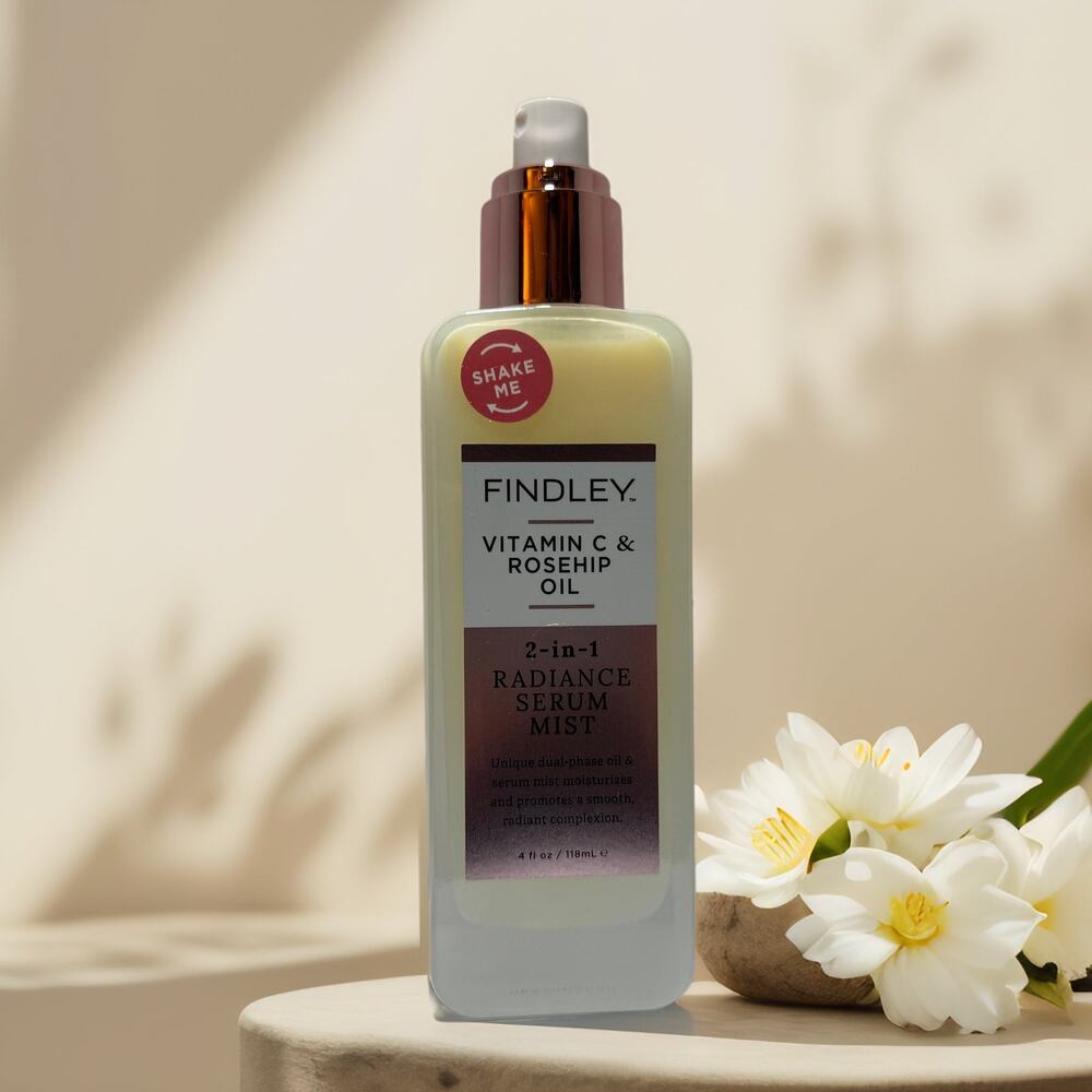 Radiance & Hydration | Findley Vitamin C + Rosehip 2-in-1 Serum Mist 4 fl oz
